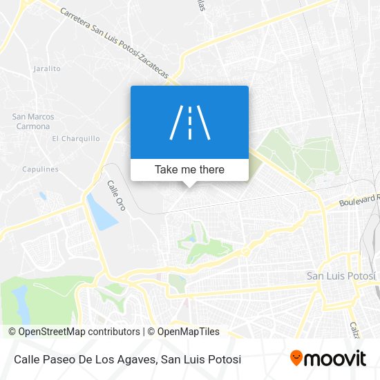 Calle Paseo De Los Agaves map