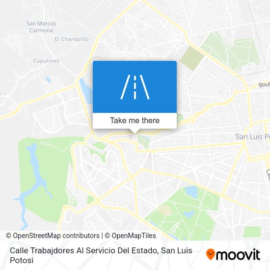 Calle Trabajdores Al Servicio Del Estado map