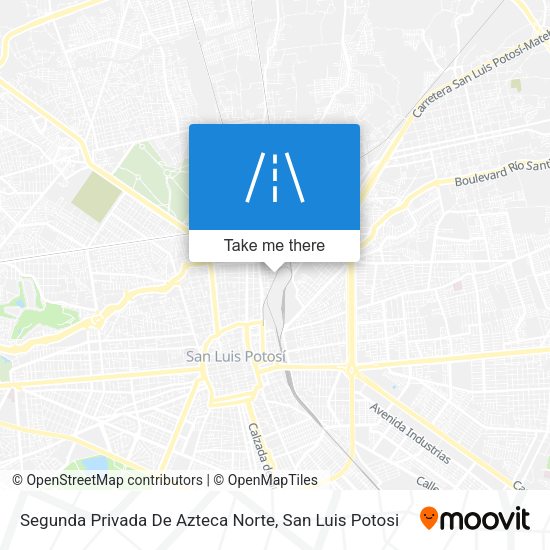 Mapa de Segunda Privada De Azteca Norte