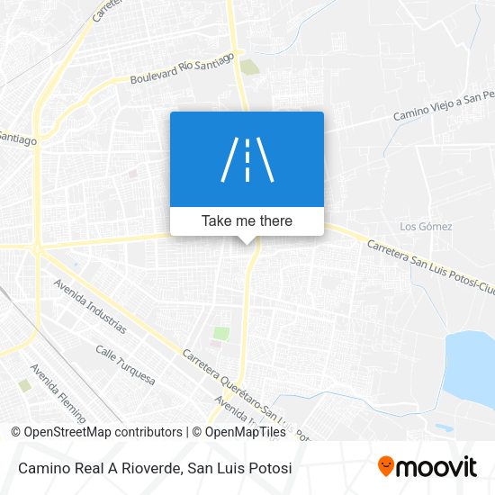 Camino Real A Rioverde map