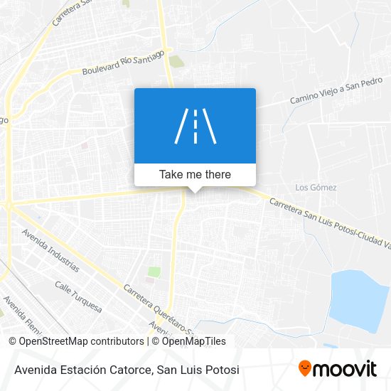 Mapa de Avenida Estación Catorce