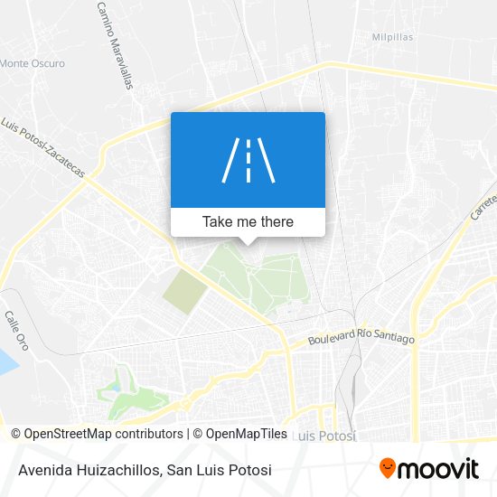 Avenida Huizachillos map