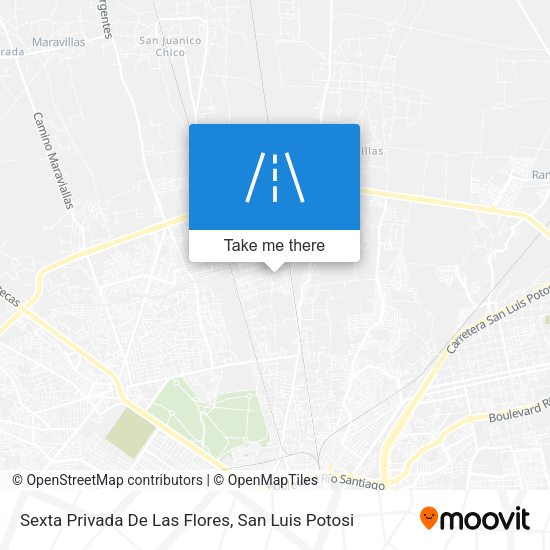 Sexta Privada De Las Flores map