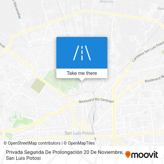 Privada Segunda De Prolongación 20 De Noviembre map