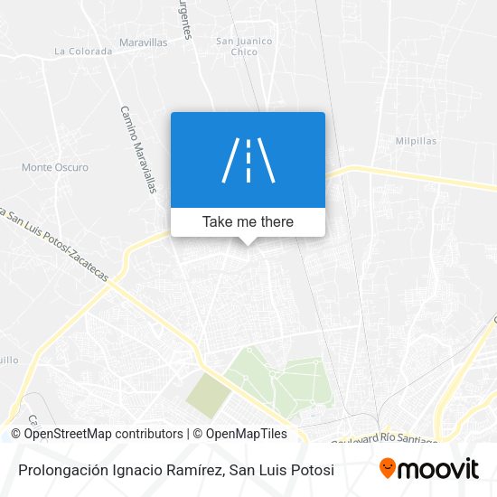 Prolongación Ignacio Ramírez map