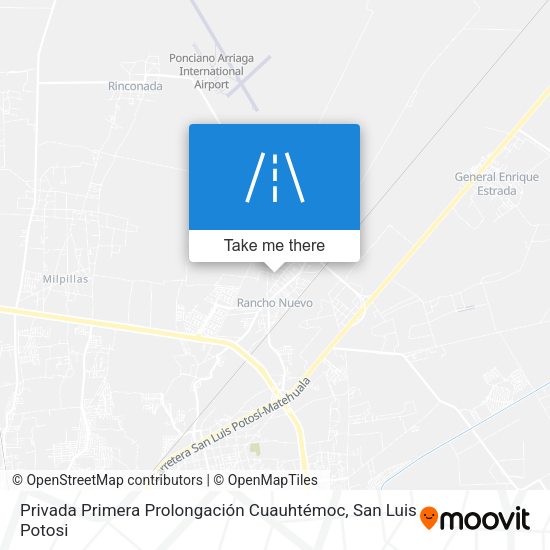 Mapa de Privada Primera Prolongación Cuauhtémoc