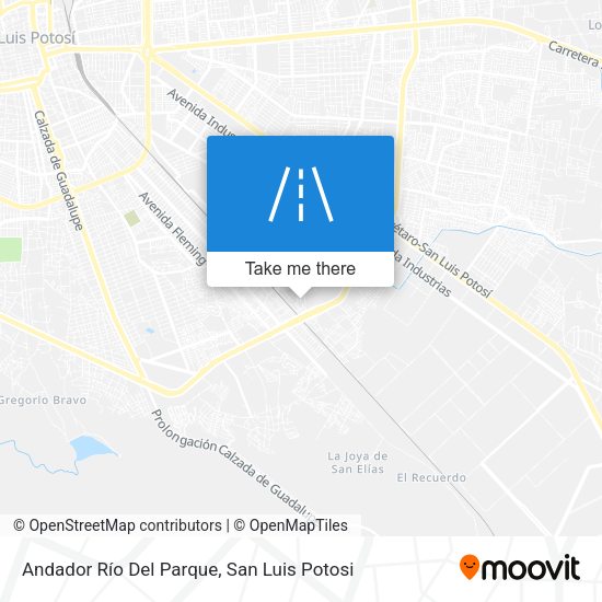 Mapa de Andador Río Del Parque