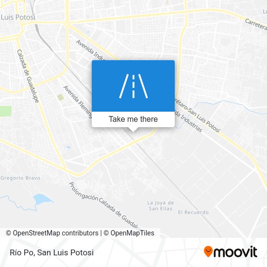 Río Po map