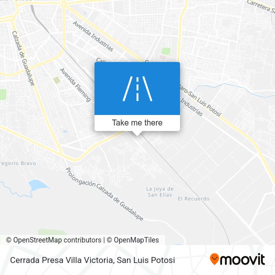 Cerrada Presa Villa Victoria map