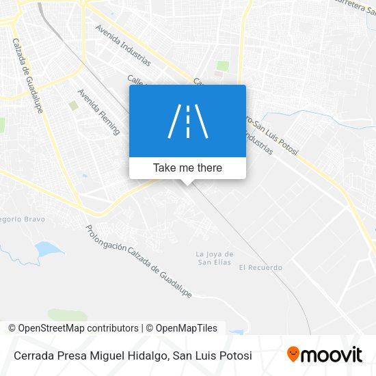 Mapa de Cerrada Presa Miguel Hidalgo