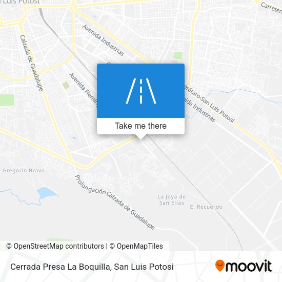 Mapa de Cerrada Presa La Boquilla