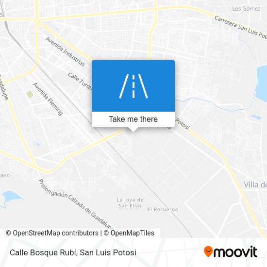 Calle Bosque Rubí map