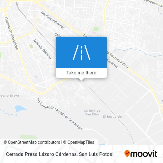 Cerrada Presa Lázaro Cárdenas map