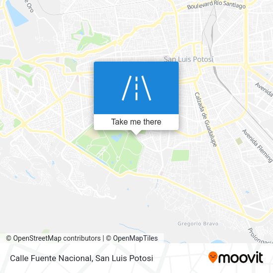 Mapa de Calle Fuente Nacional