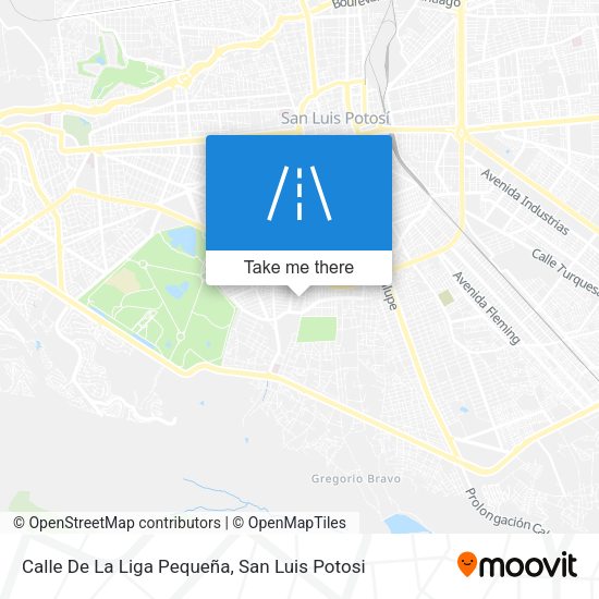Mapa de Calle De La Liga Pequeña