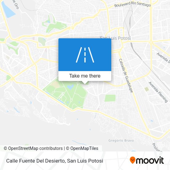 Mapa de Calle Fuente Del Desierto