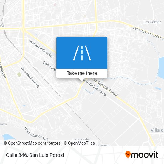 Calle 346 map