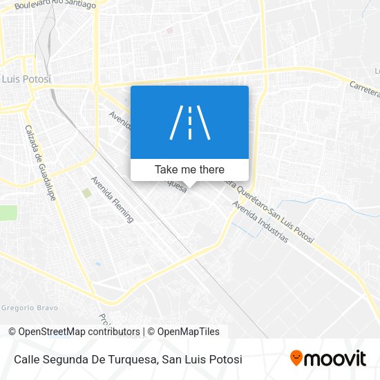 Mapa de Calle Segunda De Turquesa