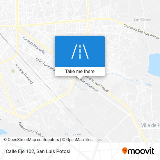 Calle Eje 102 map