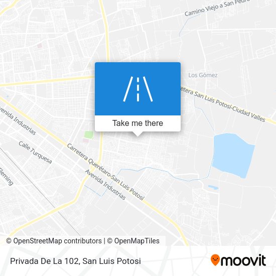 Mapa de Privada De La 102