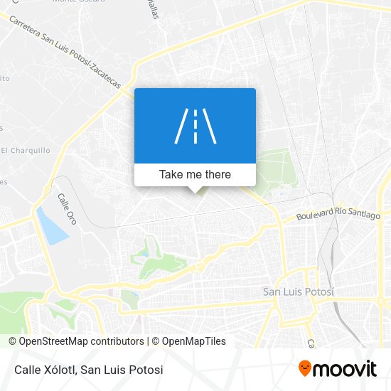 Calle Xólotl map