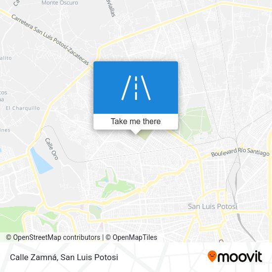 Calle Zamná map