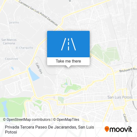 Privada Tercera Paseo De Jacarandas map