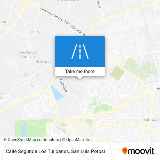 Calle Segunda Los Tulipanes map