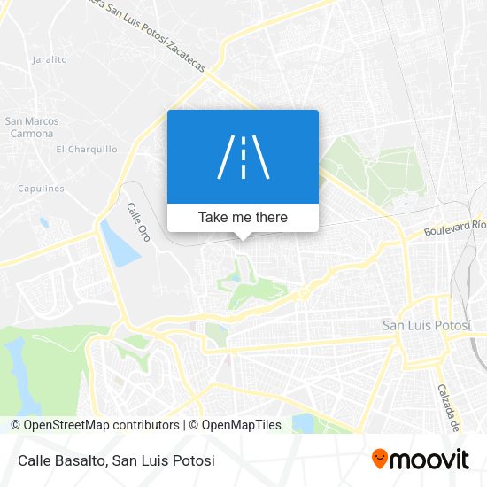 Calle Basalto map