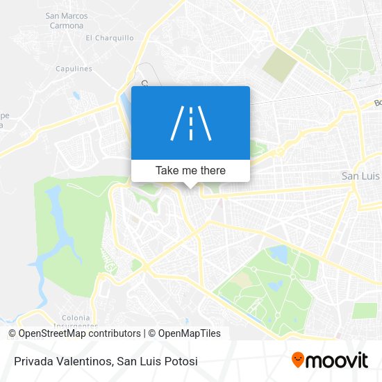 Mapa de Privada Valentinos