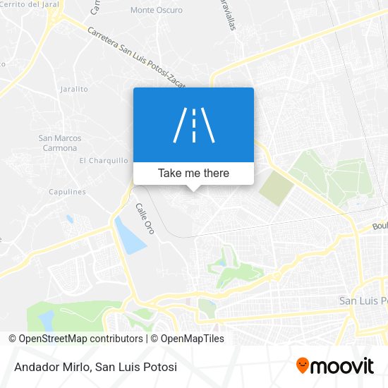 Andador Mirlo map