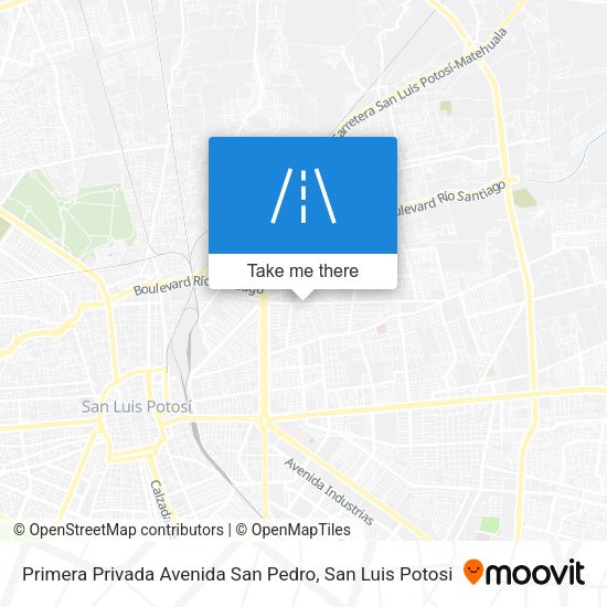 Mapa de Primera Privada Avenida San Pedro