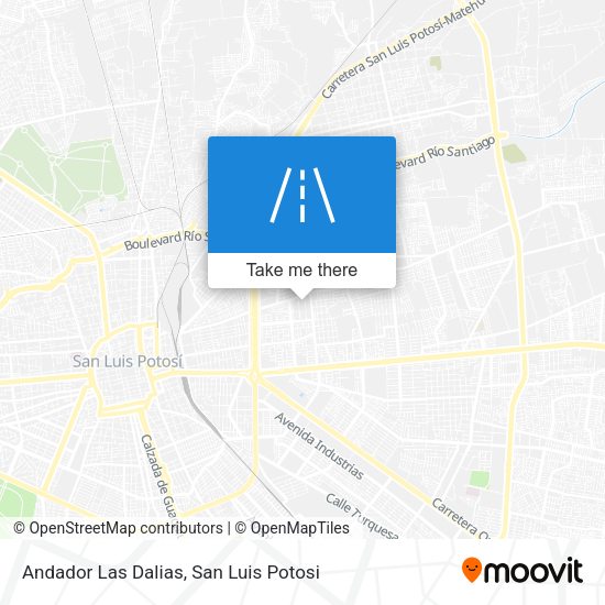 Andador Las Dalias map