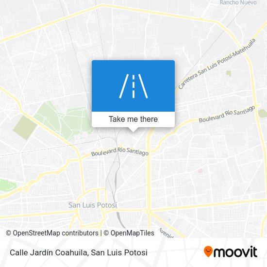 Mapa de Calle Jardín Coahuila