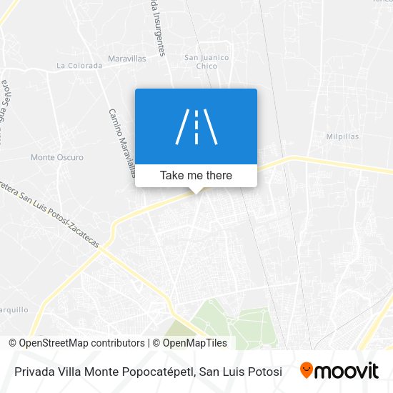 Mapa de Privada Villa Monte Popocatépetl