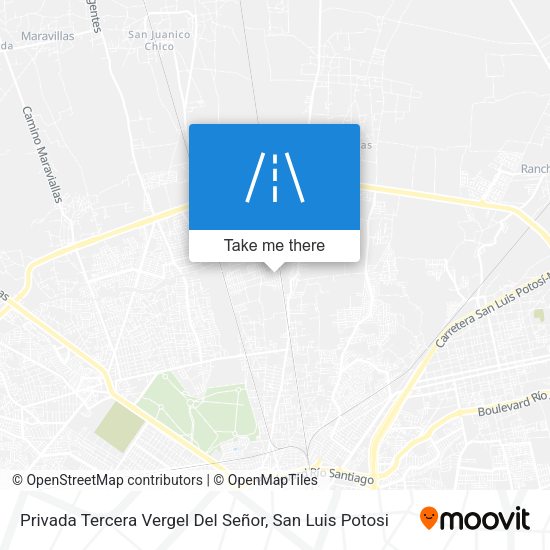 Privada Tercera Vergel Del Señor map