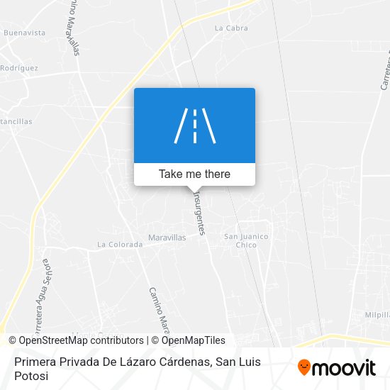 Mapa de Primera Privada De Lázaro Cárdenas