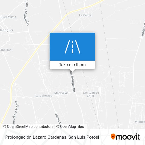 Prolongación Lázaro Cárdenas map