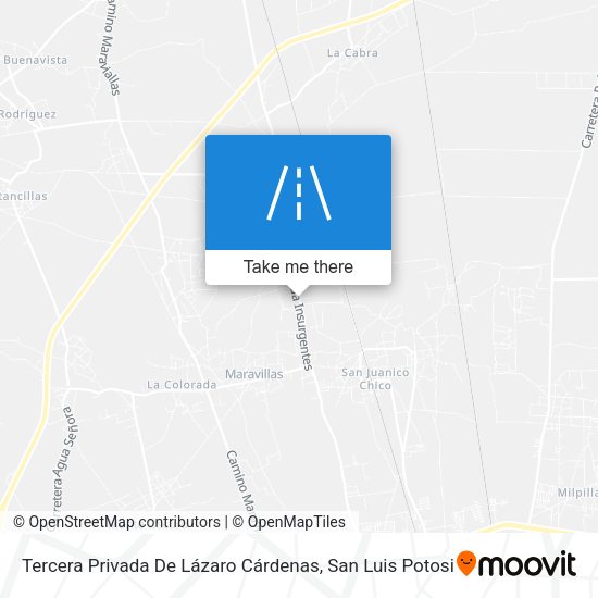 Tercera Privada De Lázaro Cárdenas map