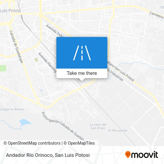 Andador Río Orinoco map