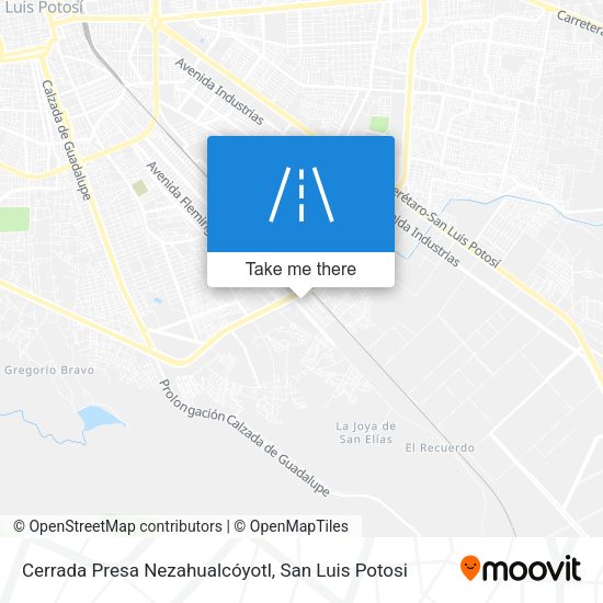 Cerrada Presa Nezahualcóyotl map