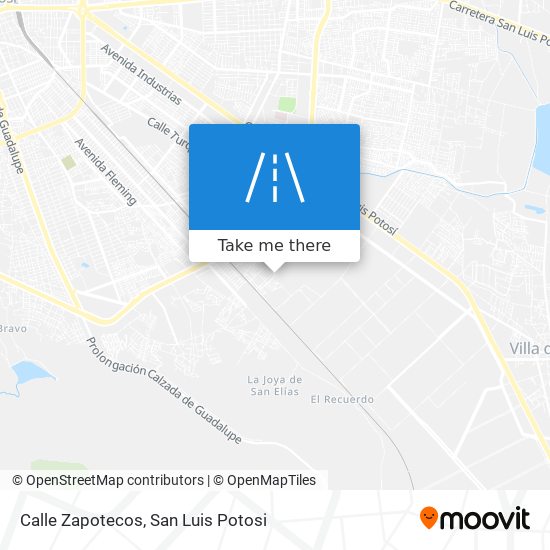 Calle Zapotecos map