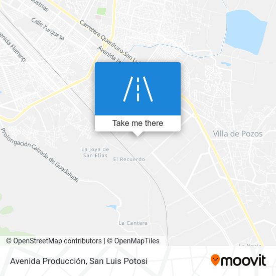 Avenida Producción map