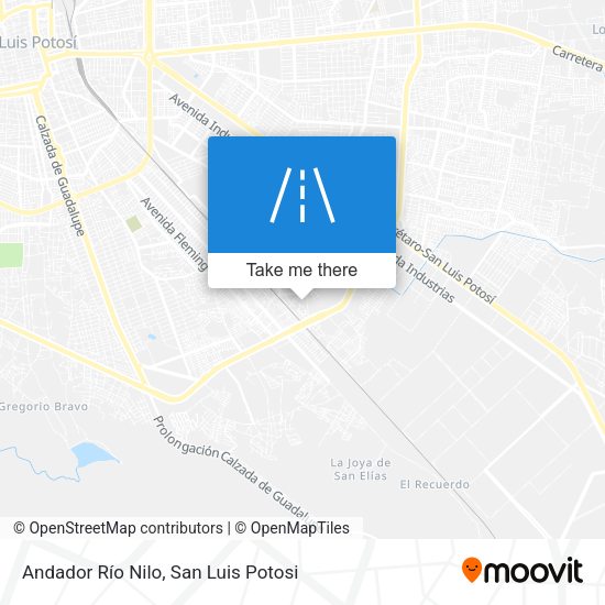 Andador Río Nilo map