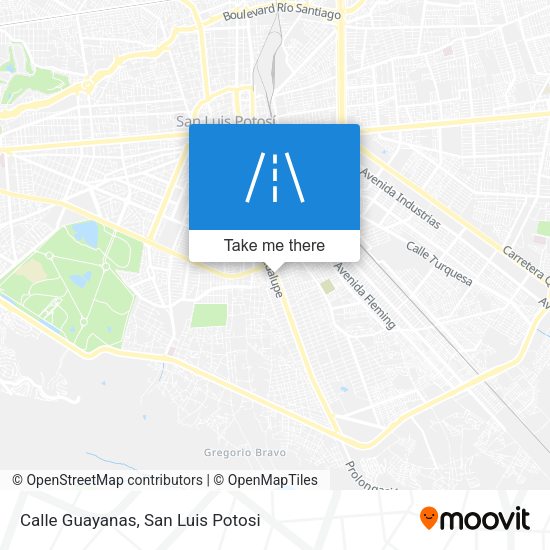 Mapa de Calle Guayanas