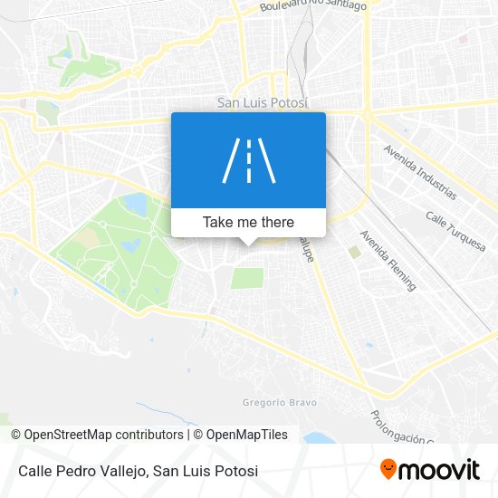 Mapa de Calle Pedro Vallejo
