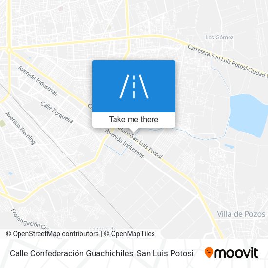 Calle Confederación Guachichiles map