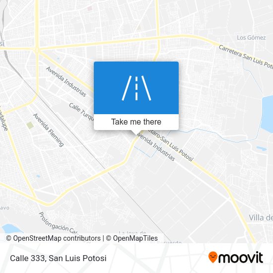 Calle 333 map