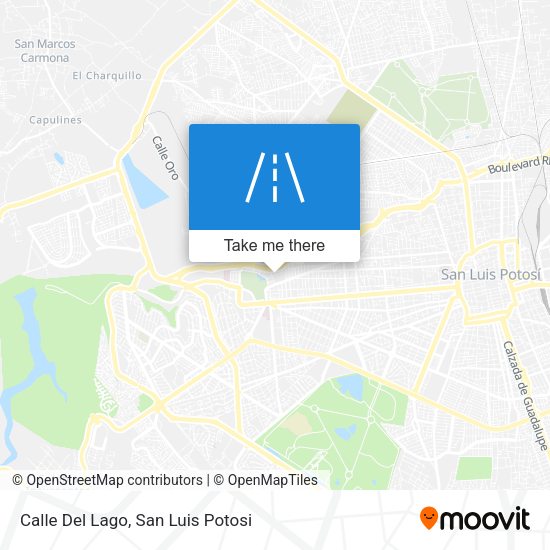 Mapa de Calle Del Lago