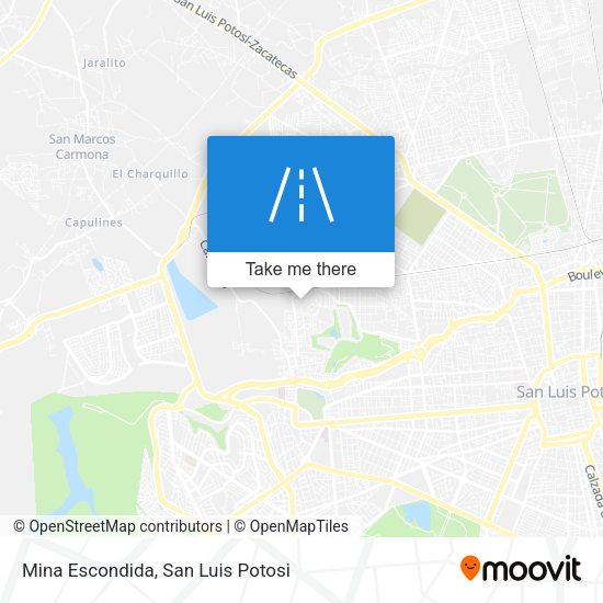 Mina Escondida map
